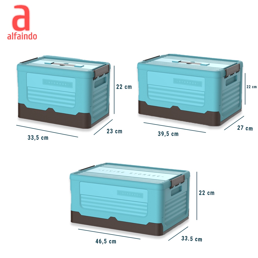 Kotak Penyimpanan Plastik Box Container Lipat Serbaguna SMALL Portable Kotak Organizer BC001