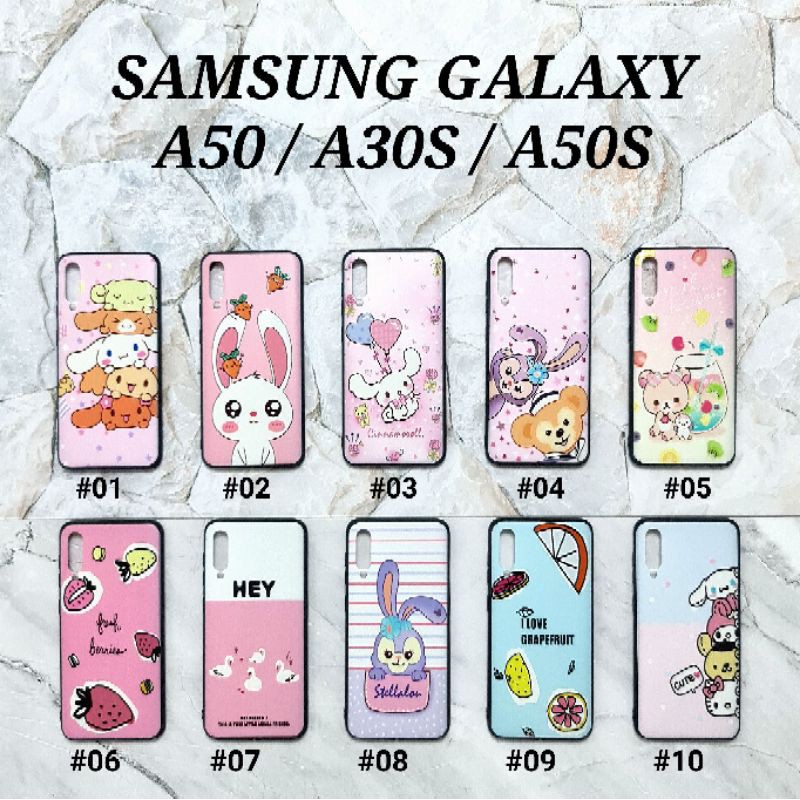 A40 A50/A30S/A50S A70 A10/M10 M20 M30 - PINKY CANDY Soft Hard Case Pastel Cartoon