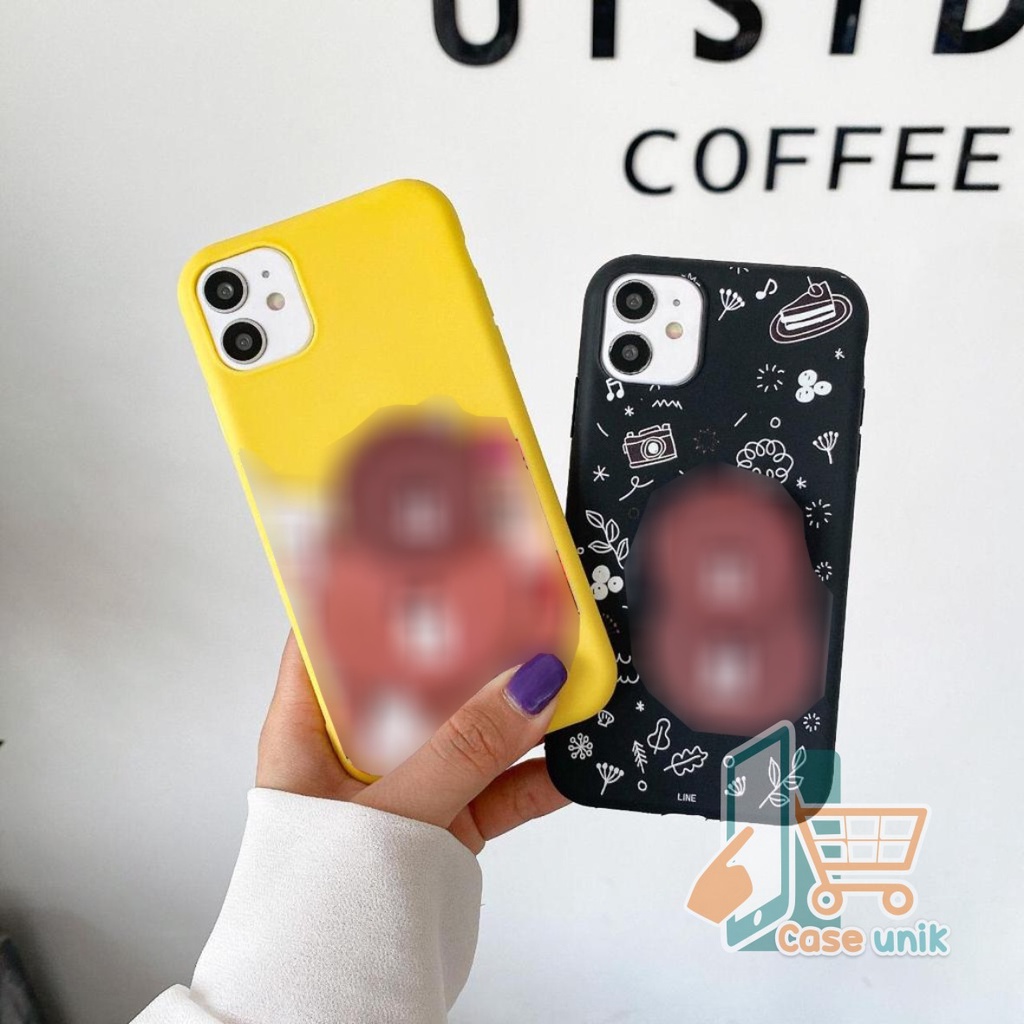 SS261 Softcase Popsocket BEAR Samsung J3 A02S A12 A20s A50 A50s A30s A31 A21s A51 M20 CS3962