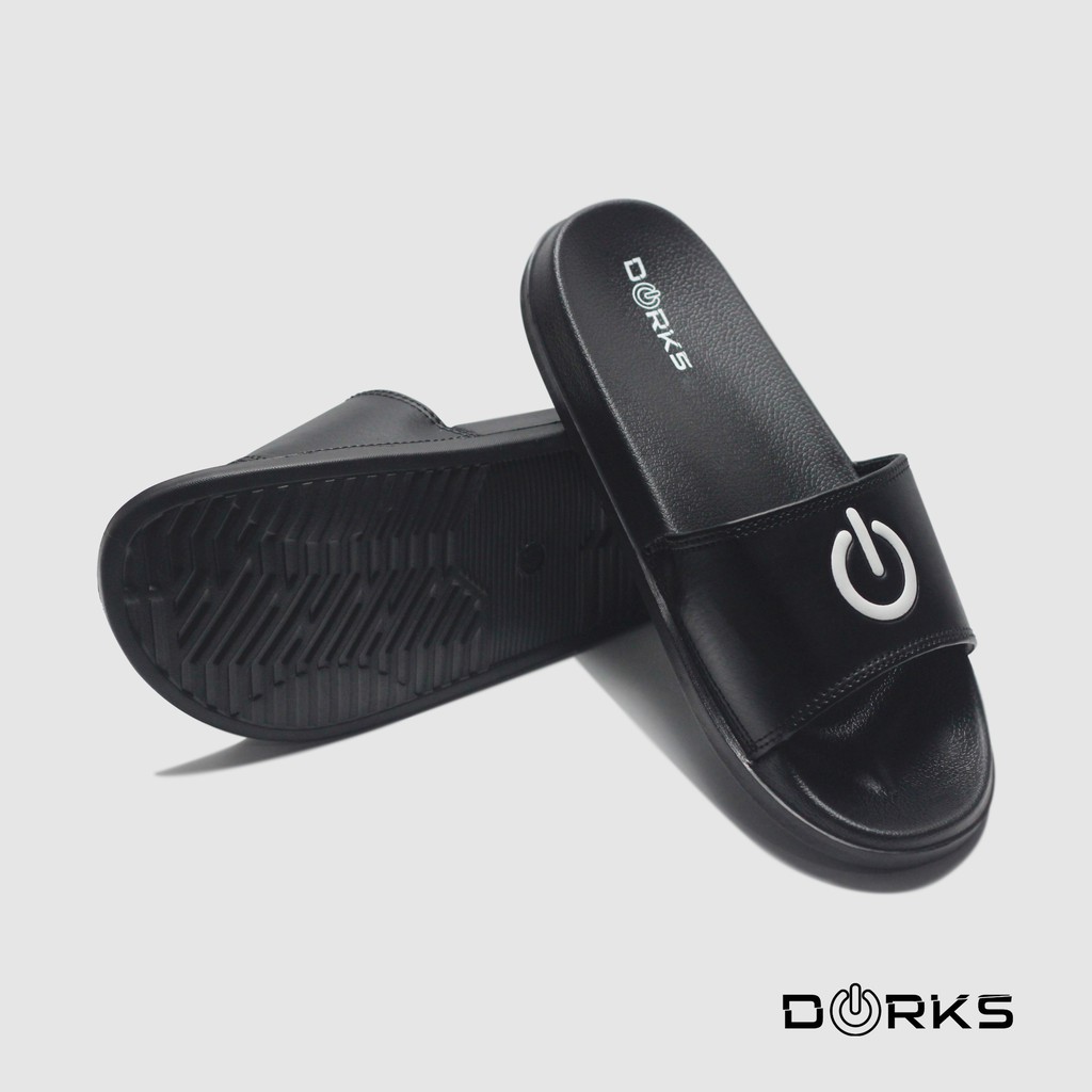 Dorks - Switch Black White | Sandal Slop | Sandal Slide | Sandal Slide Pria |  Sandal Murah | Sandal Original-4