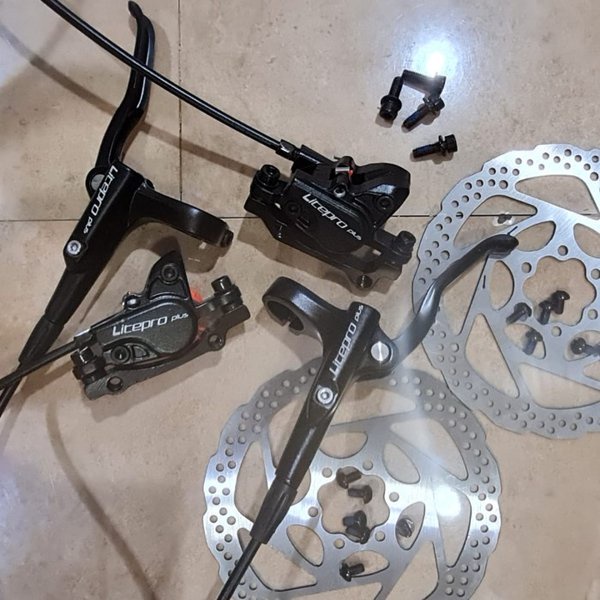 rem hidrolik set LITEPRO brake cakram sepeda shimano zoom mt200 radius