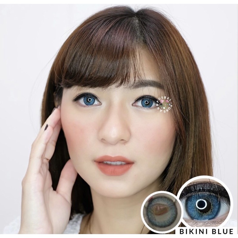 Bikini choco fogray &amp; blue softlens original korea