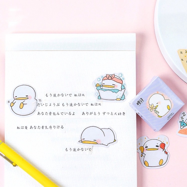 45 pcs Stickers DUCK Deco Diary DIY ScrapBook Planner Bujo  Journal-stiker lucu murah aesthetic