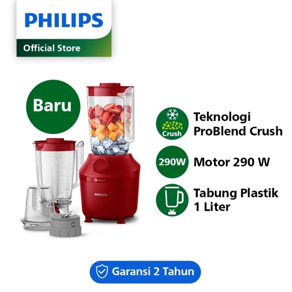 Blender Philips HR 2042 Plastik 1 Liter Blender Philips 2042 Pelumat Philips HR-2042 Blender Philips Plastik Murah