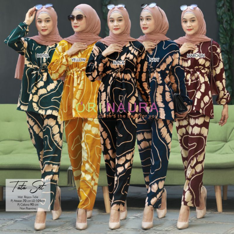 TATA SET BAJU SETELAN PANT BY ORI NAURA