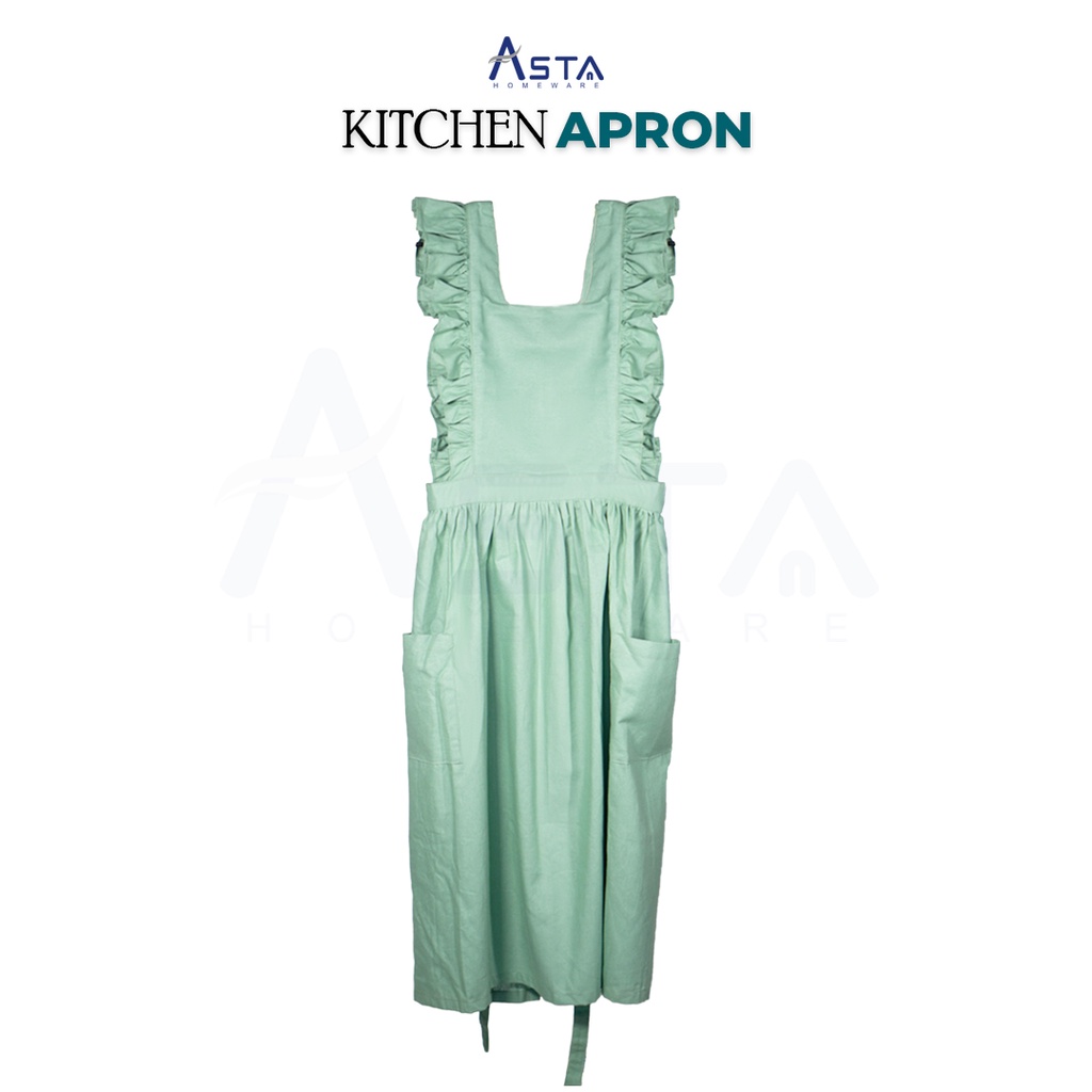 Celemek Masak / Apron Masak / Apron Katun / Celemek Koki / Apron Korea / Celemek Korea / Apron Drill / Celemek Murah / Apron Dapur