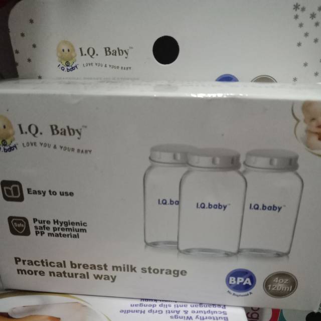 Iq baby practical breast milk storage / botol asi (isi 3pcs)