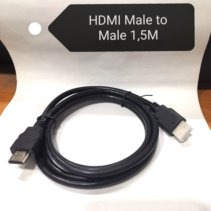 KABEL HDTV MALE TO MALE 1.5METER HITAM