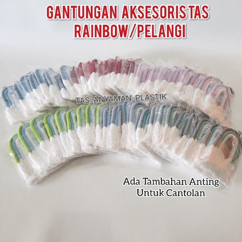 Aksesoris Tas Rajut Gantungan Tas Wanita Tali Kur HARGA GROSIR