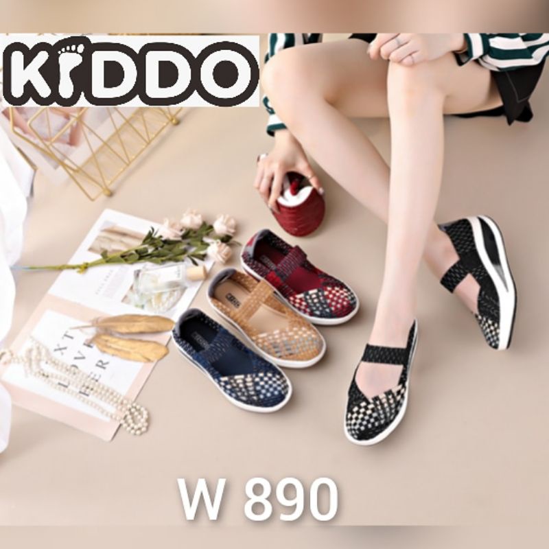 Sepatu Rajut KIDDO W890 WEDGES ORIGINAL