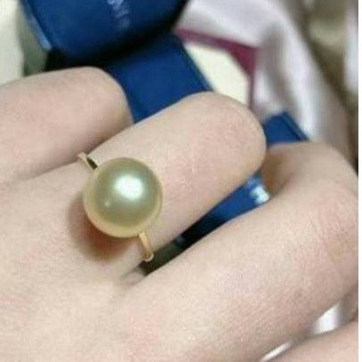 BERSERTIFIKAT CINCIN MUTIARA LAUT LOMBOK EMAS 22KARAT  SIMPEL