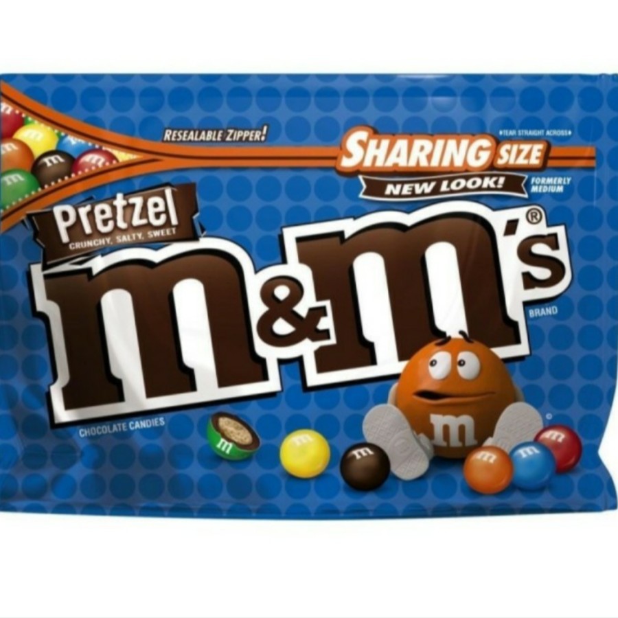 

M&M PRETZEL CRUNCHY SALTY SWEET CHOCOLATE CANDY 255 GR