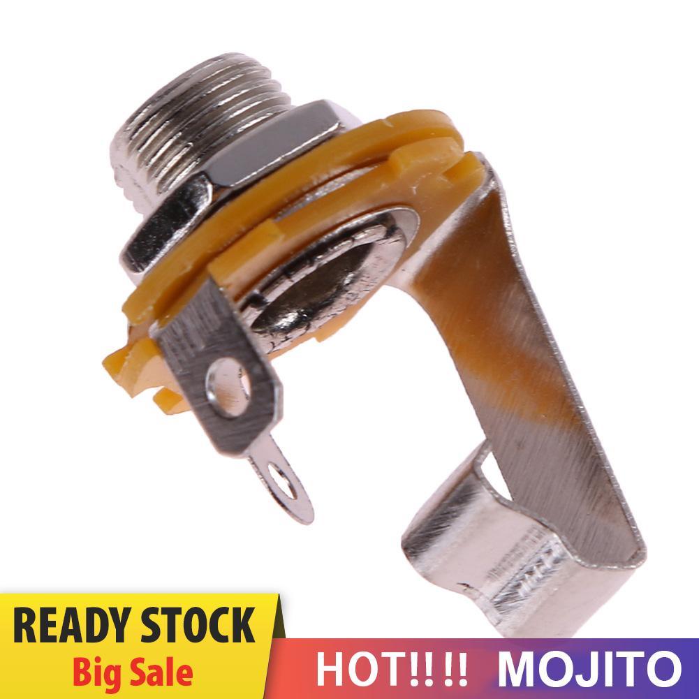10pcs Soket Jack Female 1 / 4 &quot;Untuk Gitar Elektrik / Bass