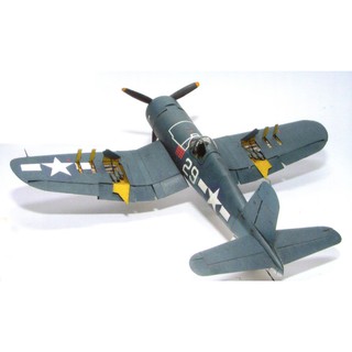 DIY Model Kertas Perang Dunia II Pesawat Tempur Amerika 