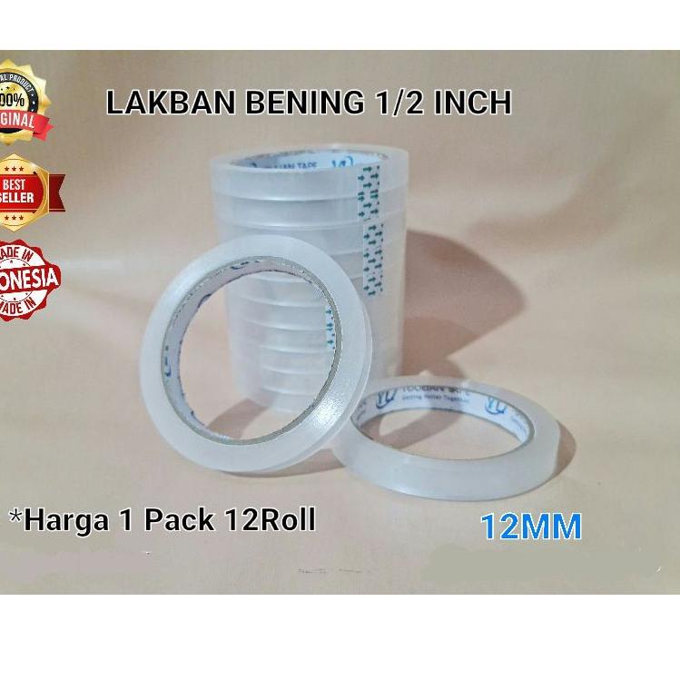 

Paling Dicari.. Lakban Bening 1/2inch 90Y (isi 12pcs)24mm 90Y (isi 6pcs )/Isolasi bening 12mm 90y (isi 12pcs),24mm 90Y (isi 6pcs)