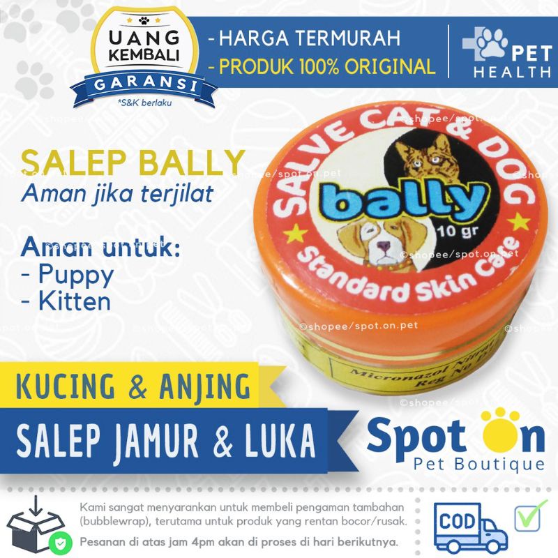 Salep Bally Obat Jamur Dan Luka Pada Kucing Dan anjing