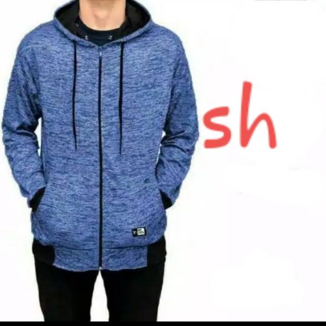 Jaket Tuton Pria Resleting Hoodie / Jaket Sembur Cowok Tuton