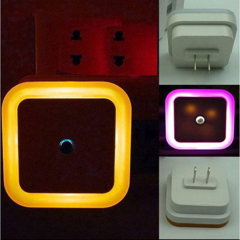 Lampu tidur LED Auto Light Control Plug lampu tidur sensor cahaya