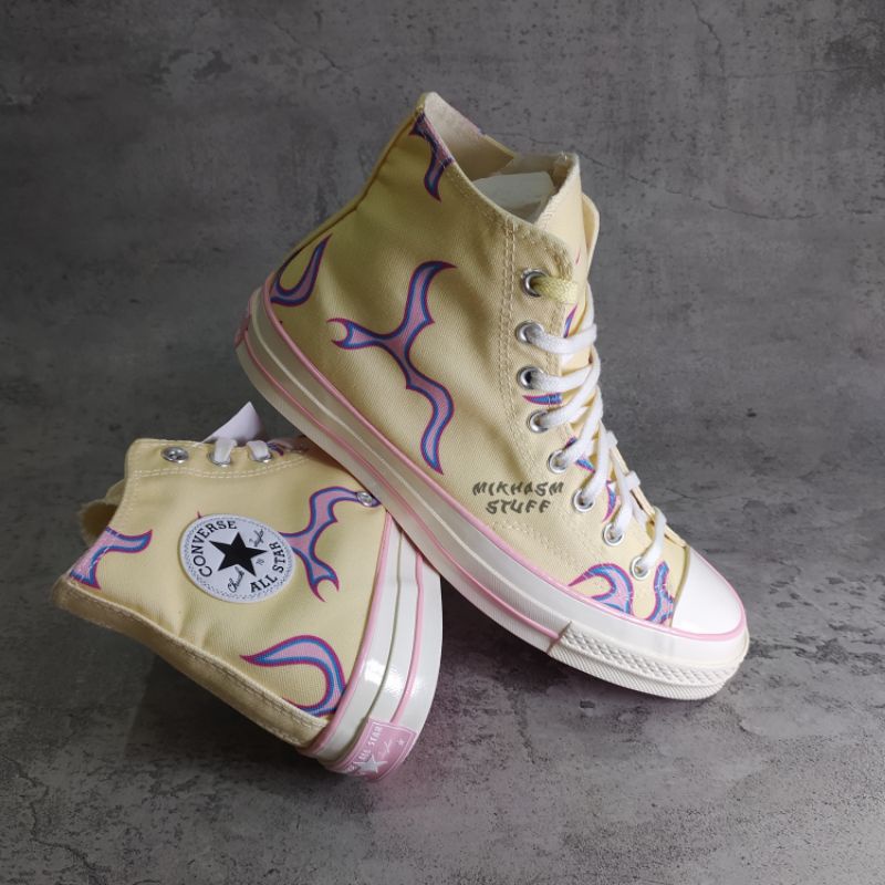 golf wang converse yellow flame