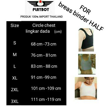 

Barang Berkualitas Breast binder HALF (gray) Murah