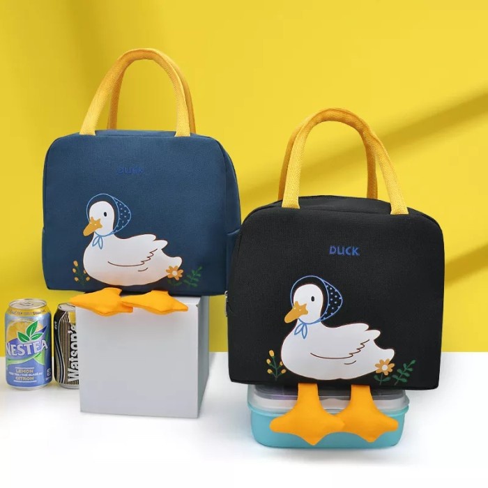 Lunch Bag Duck Tas Bekal Makan Anak Sekolah Dengan Aluminium Foil