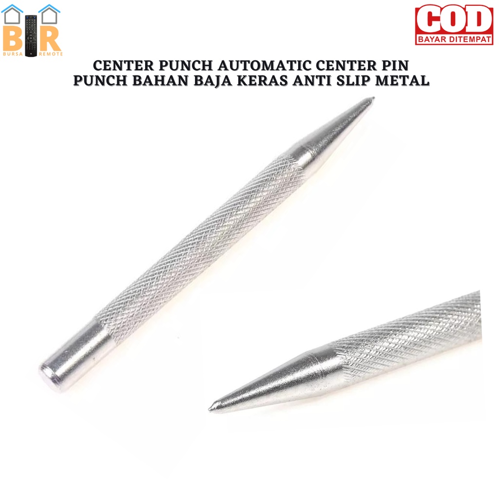 AUTOMATIC CENTER PUNCH / CENTER PIN PUNCH / BAHAN BAJA KERAS / ANTI SLIP METAL