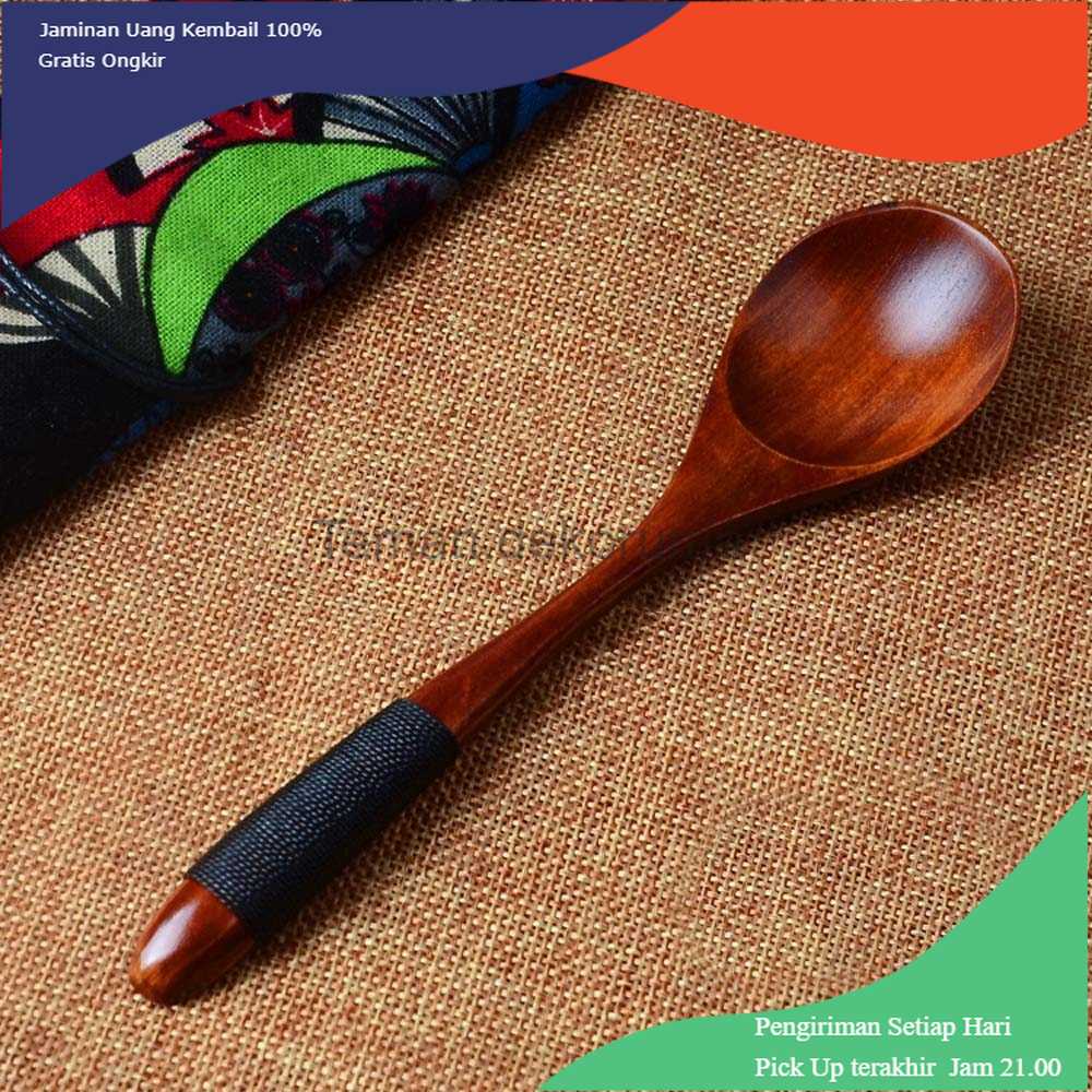 TD-DA1 Novelty Sendok Makan Centong Sayur Bahan Kayu Wooden Spoon - RR-20