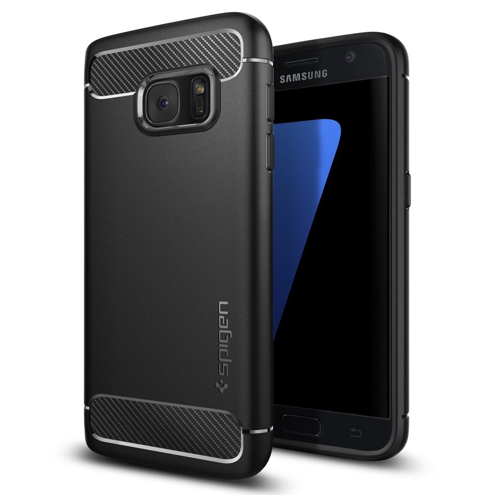 PROMO SPIGEN GALAXY S7 CASE RUGGED ARMOR - BLACK