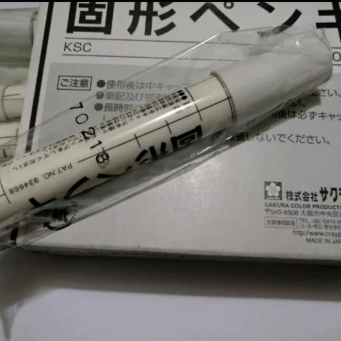 

solid steel marker white sakura - spidol penanda besi permanen putih