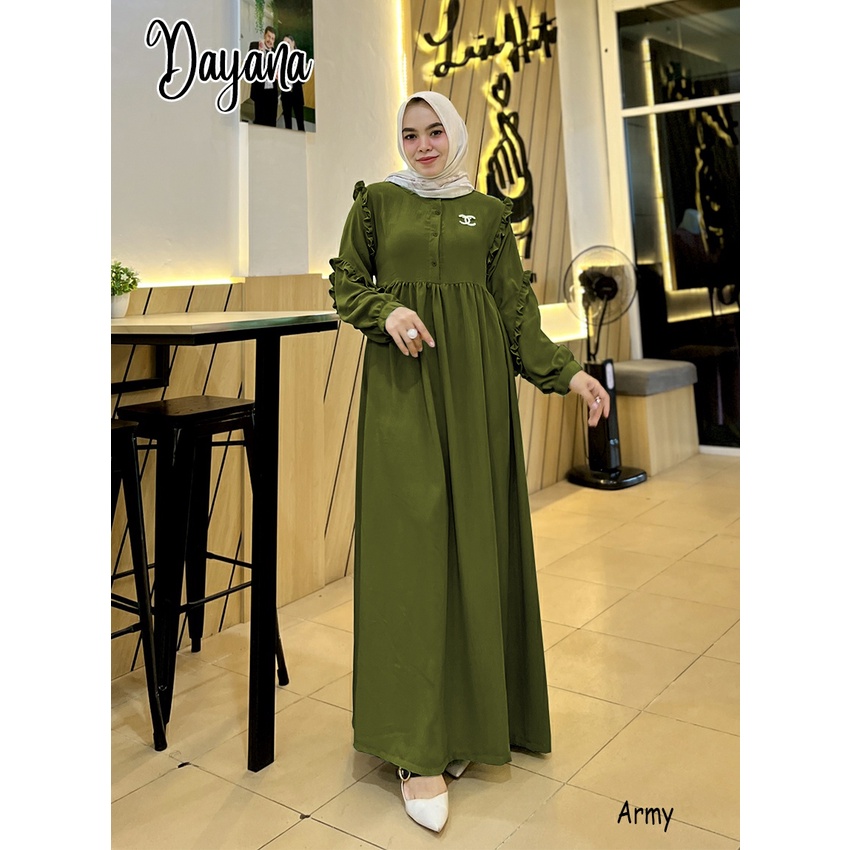 DRESS KONDANGAN POLOS SIMPLE DAYANA