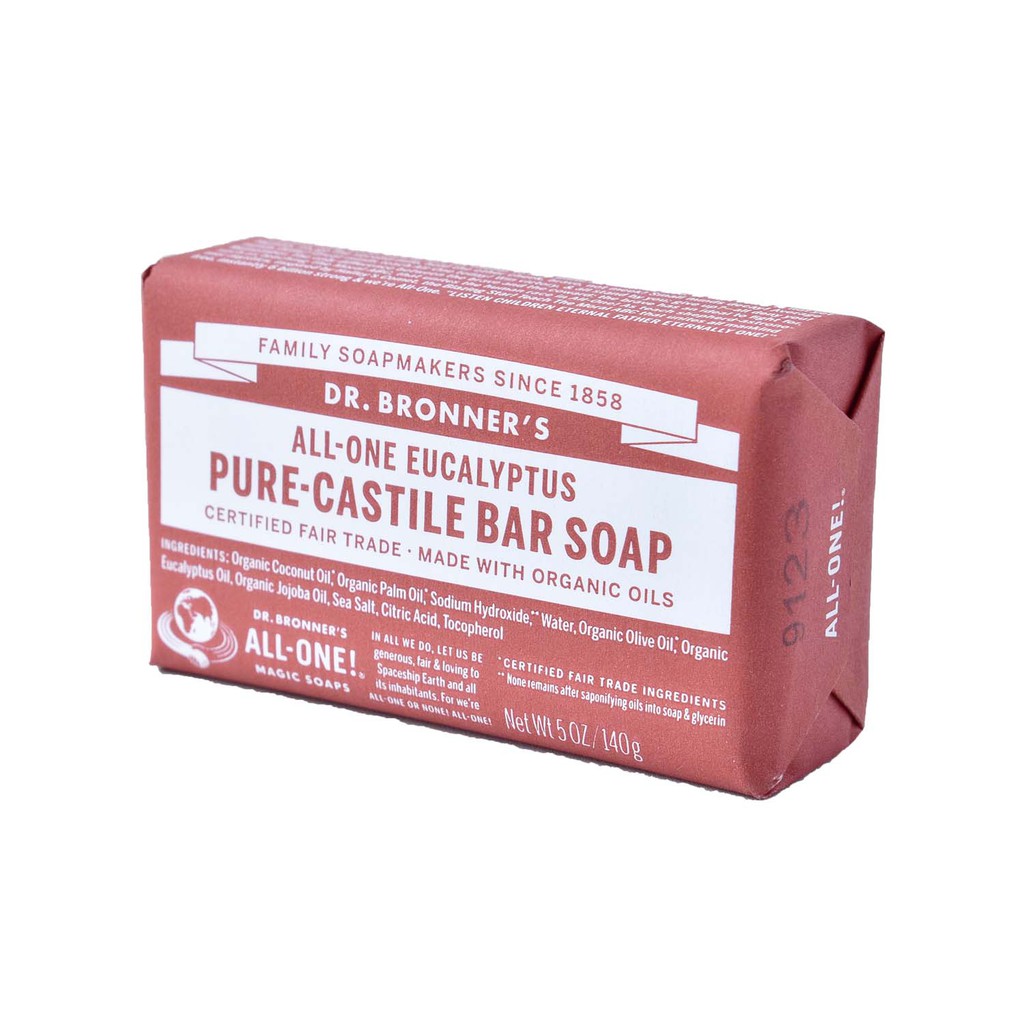 Dr. Bronners Eucalyptus Pure-Castile Bar Soap