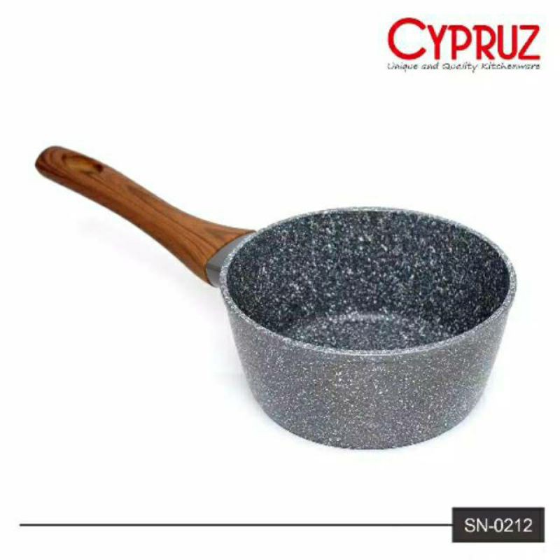 CYPRUZ SAUCE PAN SN-0212 MARBLE INDUKSI 18CM ORIGINAL