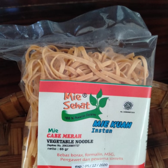 

Mie sehat tanpa bahan pengawet