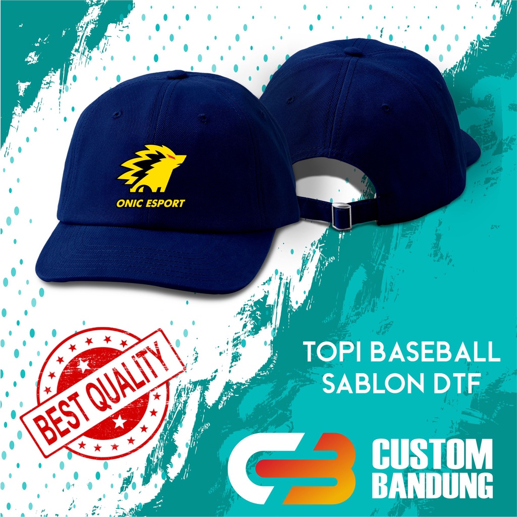 Topi Baseball ONIC ESPORT Pria Wanita Topi Cap Bisa Tulis Nama Bisa COD Original High Premium Quality