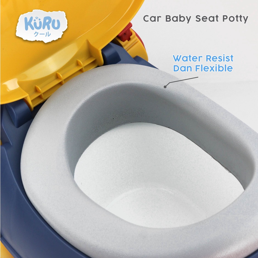 KURU Potty Training Car Series | Pispot Train Anak Motif Mobil 8891