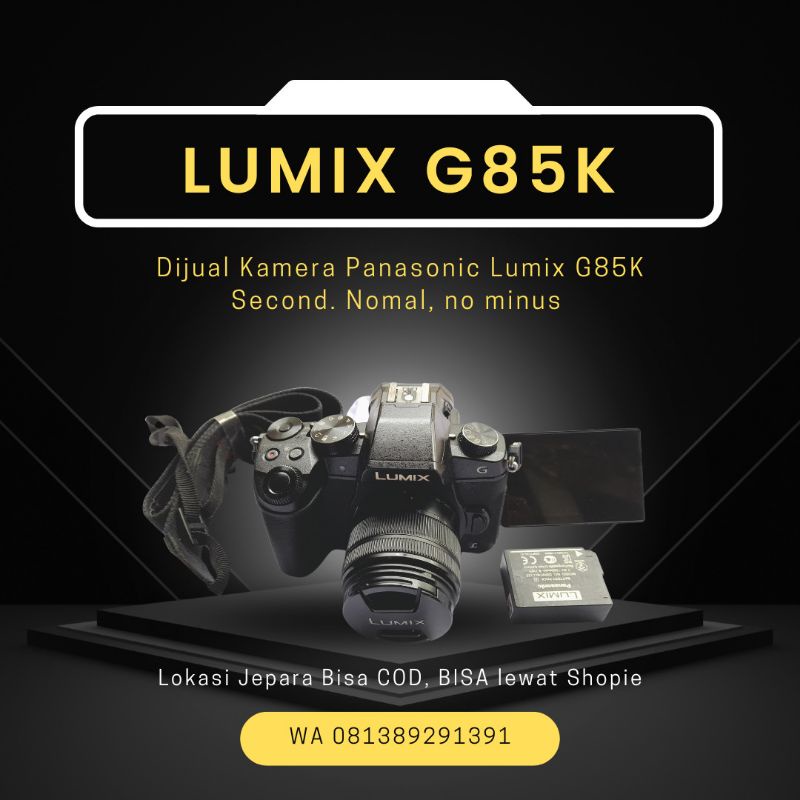 Second Kamera Lumix DMC-G85K plus kit 14-42mm