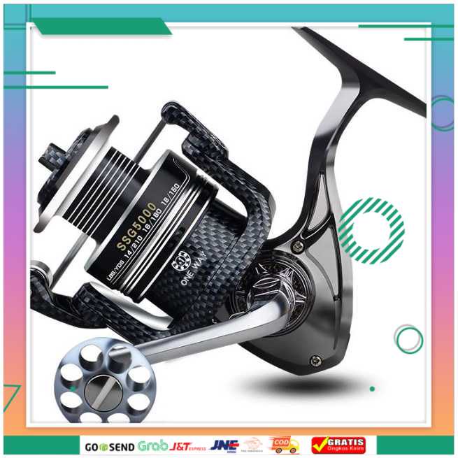 (BISA COD) FTIHSHPLIEYUWANG Reel Pancing 5000 12+1 Ball Bearing