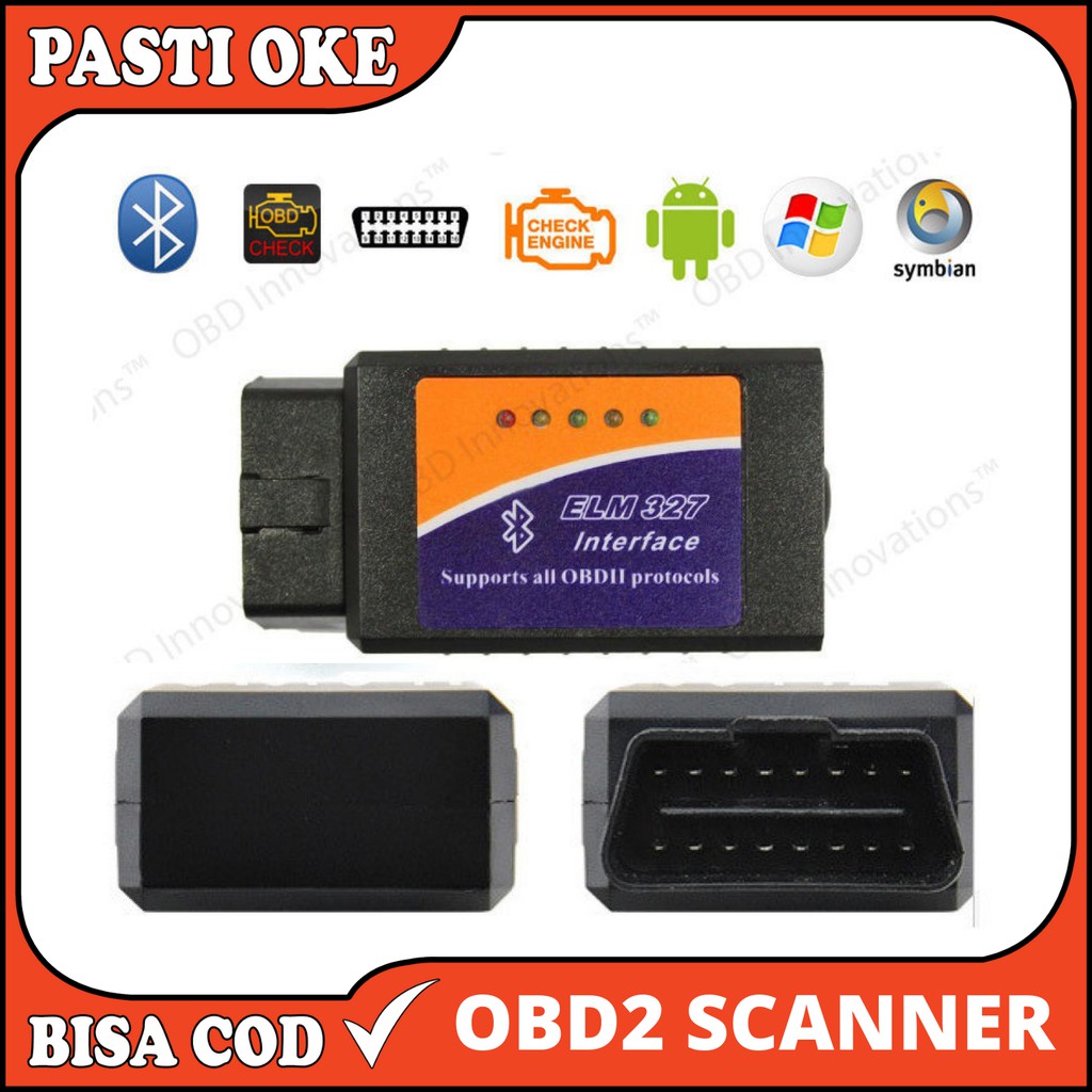 [ OBD2 SCANNER MOBIL ] Diagmall Car Diagnostic ELM327 Bluetooth OBD2 V2.1  OBD2 Bluetooth