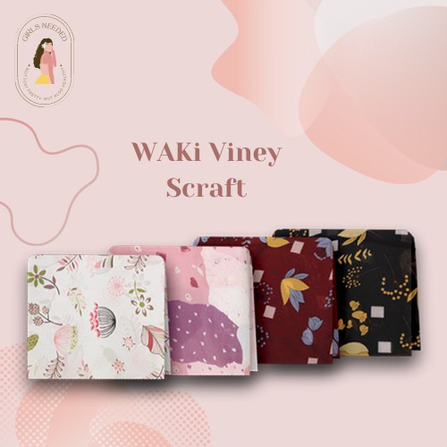 WAKI VINEY SCRAFT - KERUDUNG HIJAB MOTIF WAKI