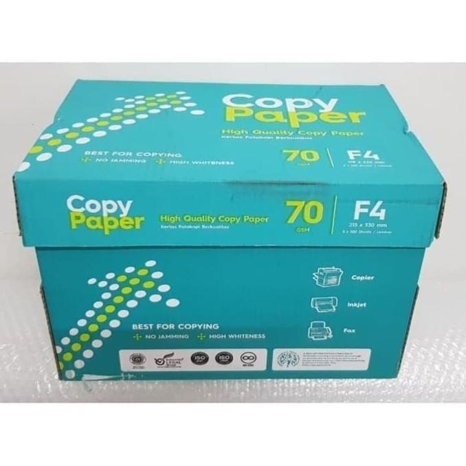 

KERTAS PRINT F4 70GR COPY PAPER (5 rim) KERTAS FOLIO