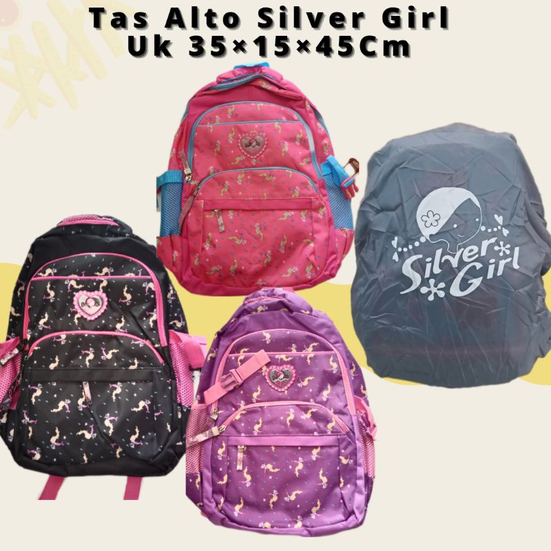 Tas Alto Silver Girl Anak Sekolah Original/Tas Sekolah SD SMP Alto Girl