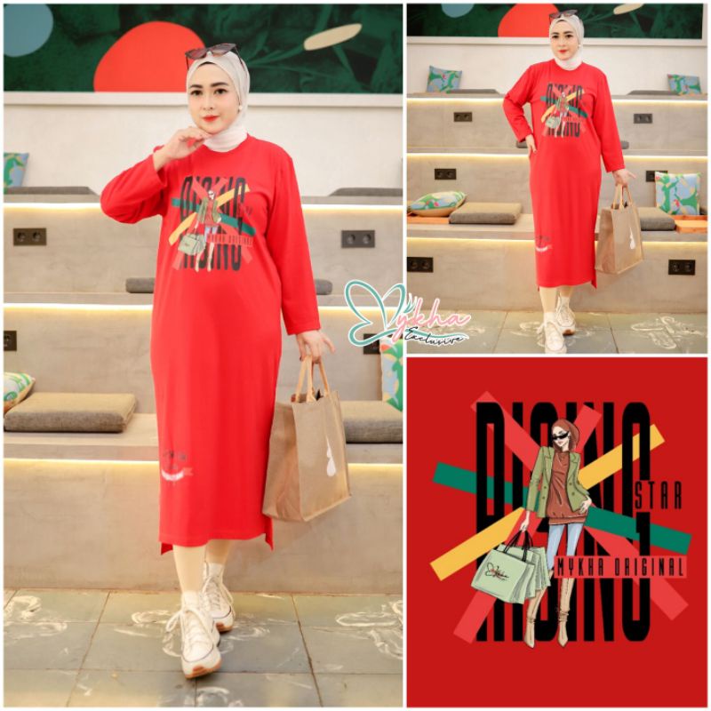 midi dress mykha original art 16 / midi dress combed premium