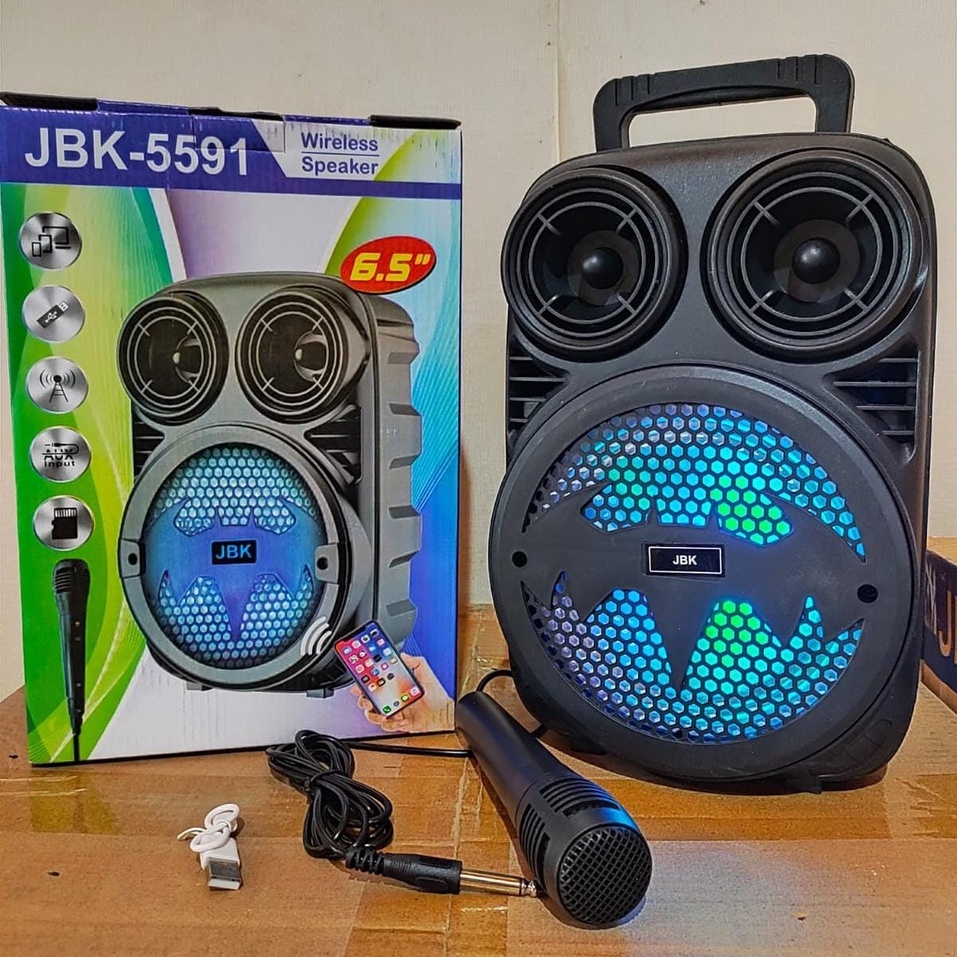 Speaker JBK 3381 Portable Bluetooth Series JBK 6.5 Inch Free Microphone