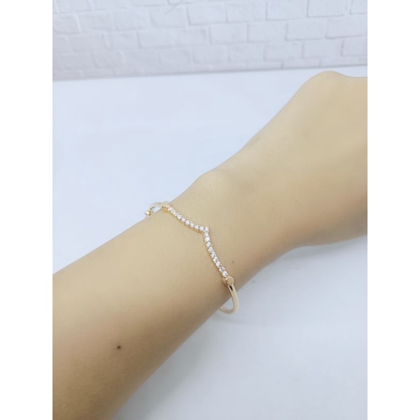 GELANG BANGLE PIPA LISTRING (AUREL) MP FULL/ GELANG PERAK ASLI SILVER 925 LAPIS EMAS/ GELANG FASHION WANITA