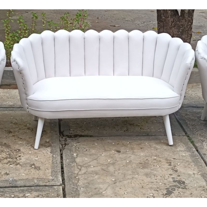 Sofa Kerang 2 Seater Jati Termurah