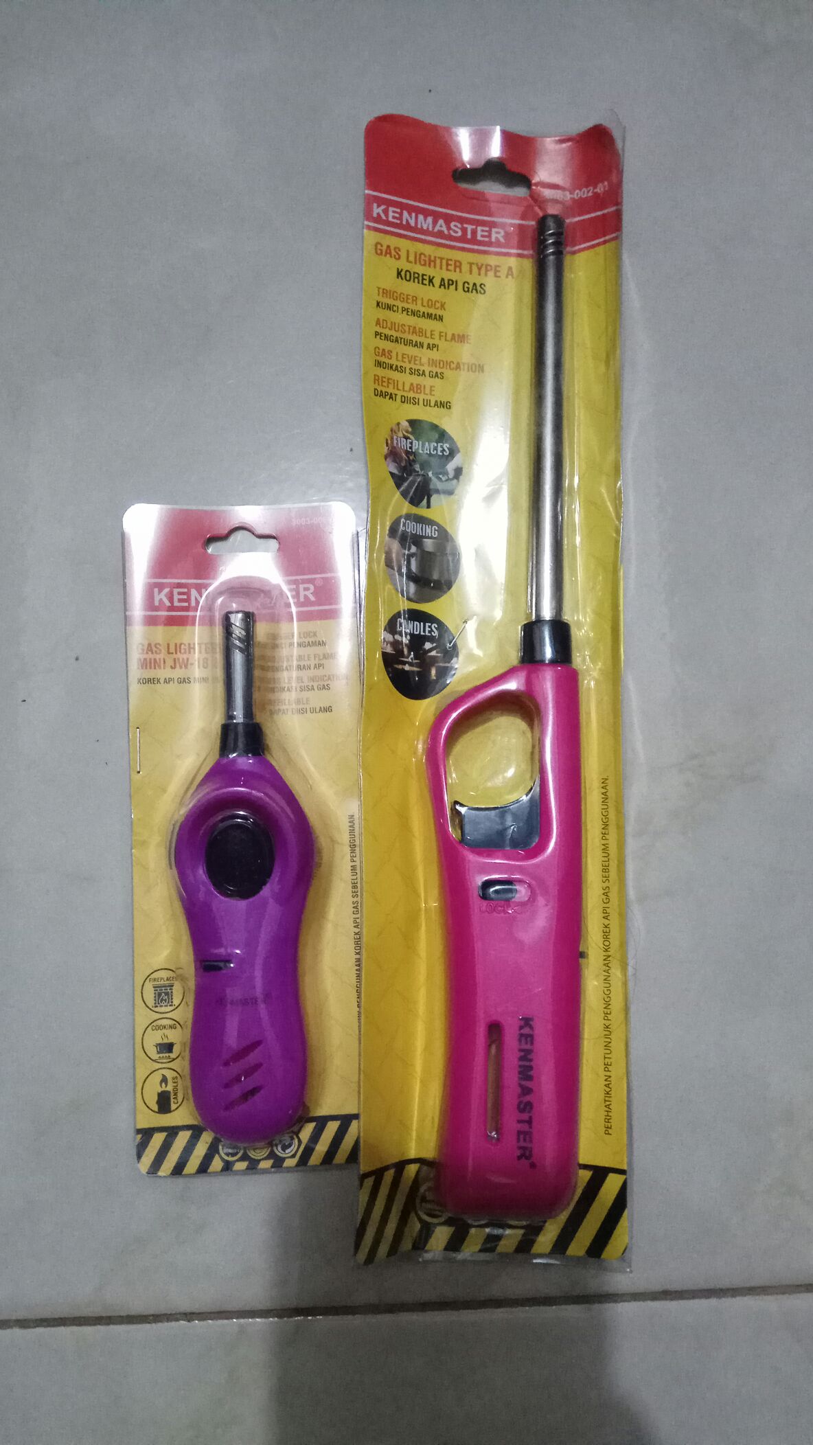 Kenmaster Gas Lighter A - Korek Api Gas Pemantik Kompor - Korek Kompor