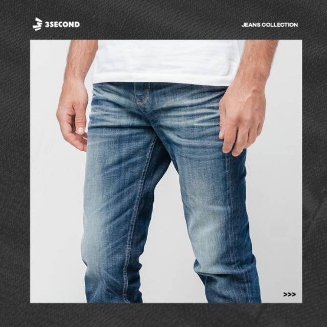 CELANA JEANS 3SECOND PRIA