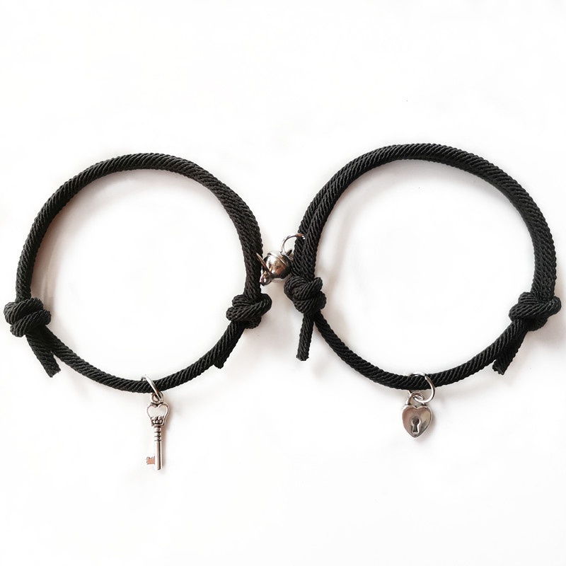 2 Gelang magnet pasangan couple pacar model korea kualitas premium