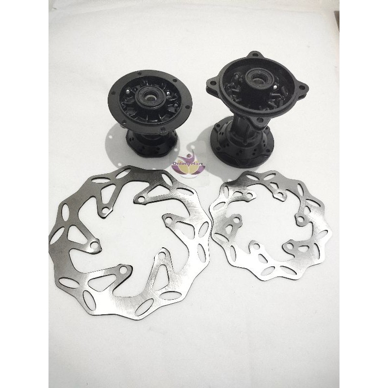 Tromol KLX hole 36 plus piringan depan belakang set klx