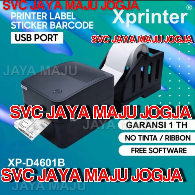 XPRINTER  XP D4601 B  +  HOLDER LABEL  -  HITAM  -  USB  -  203 DPI  -  SPEED  152 MM/S  ||  BARCODE